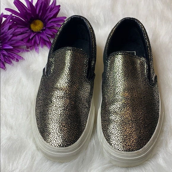 Vans Shoes - Vans women’s Sparkle reflective slip on shoes